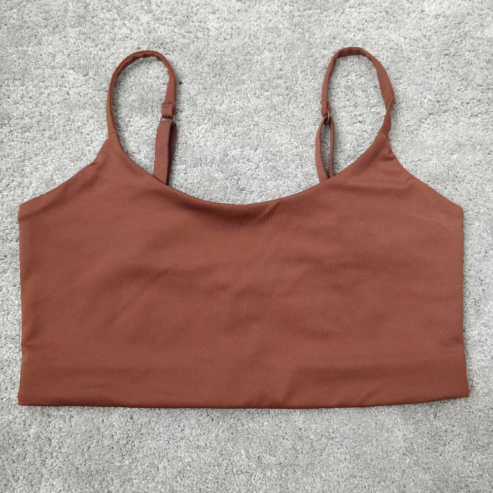 Girlfriend Collective Everyday Bralette in Cinnamon - S